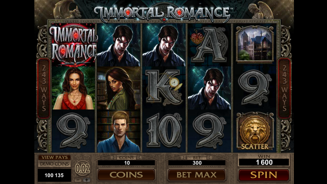 Бонусная игра Immortal Romance 7